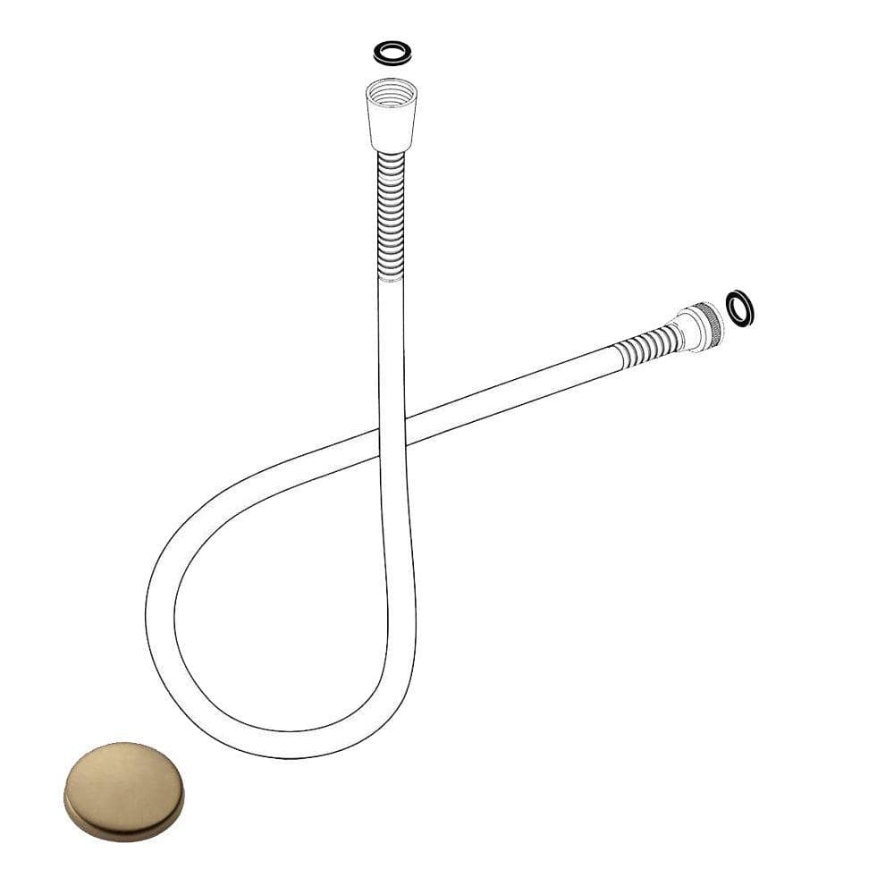 Delta Handshower Hose in Champagne Bronze RP64157CZ The Home Depot