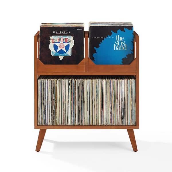 Asheville Walnut Medium Record Storage Stand