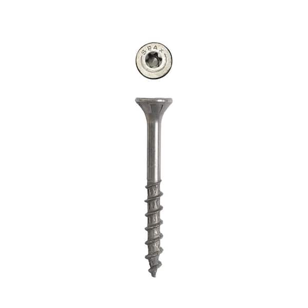 #10 x 1-1/2 in. Exterior Flat Head Deck Wood Screws Construction Torx T-Star Plus (125 Each) 1 LB Bit Included
