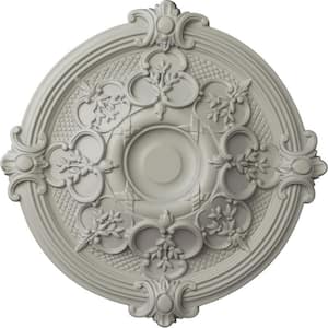 17-3/8 in. x 1-3/4 in. Hamilton Urethane Ceiling Medallion (Fits Canopies upto 3-3/4 in.), Pot of Cream