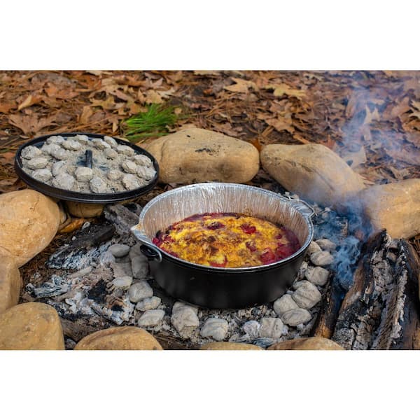 Lodge 12 in. Aluminum Foil Camp Dutch Oven Liners (12-Pack) A12F12 - The  Home Depot
