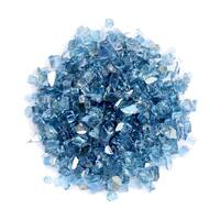 10 lbs. Bag Reflective Fire Pit Fire Glass in Sky Blue