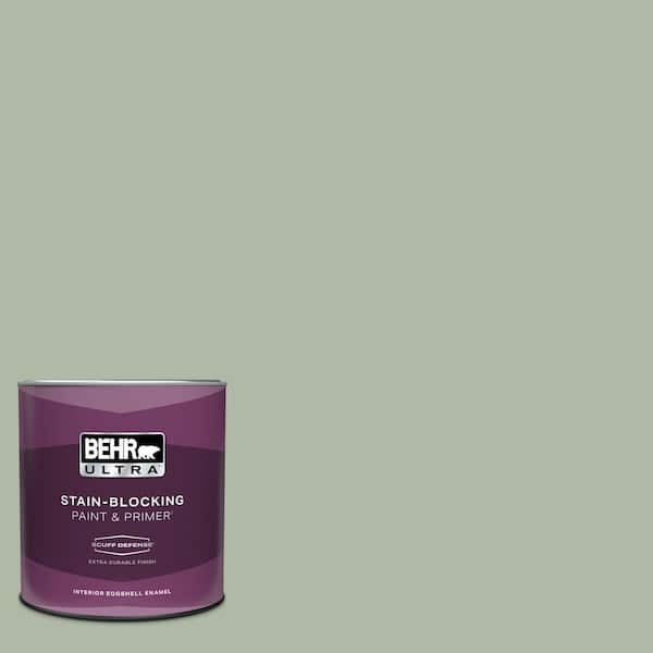 BEHR ULTRA 1 qt. #N390-3 Jojoba Extra Durable Eggshell Enamel Interior Paint & Primer