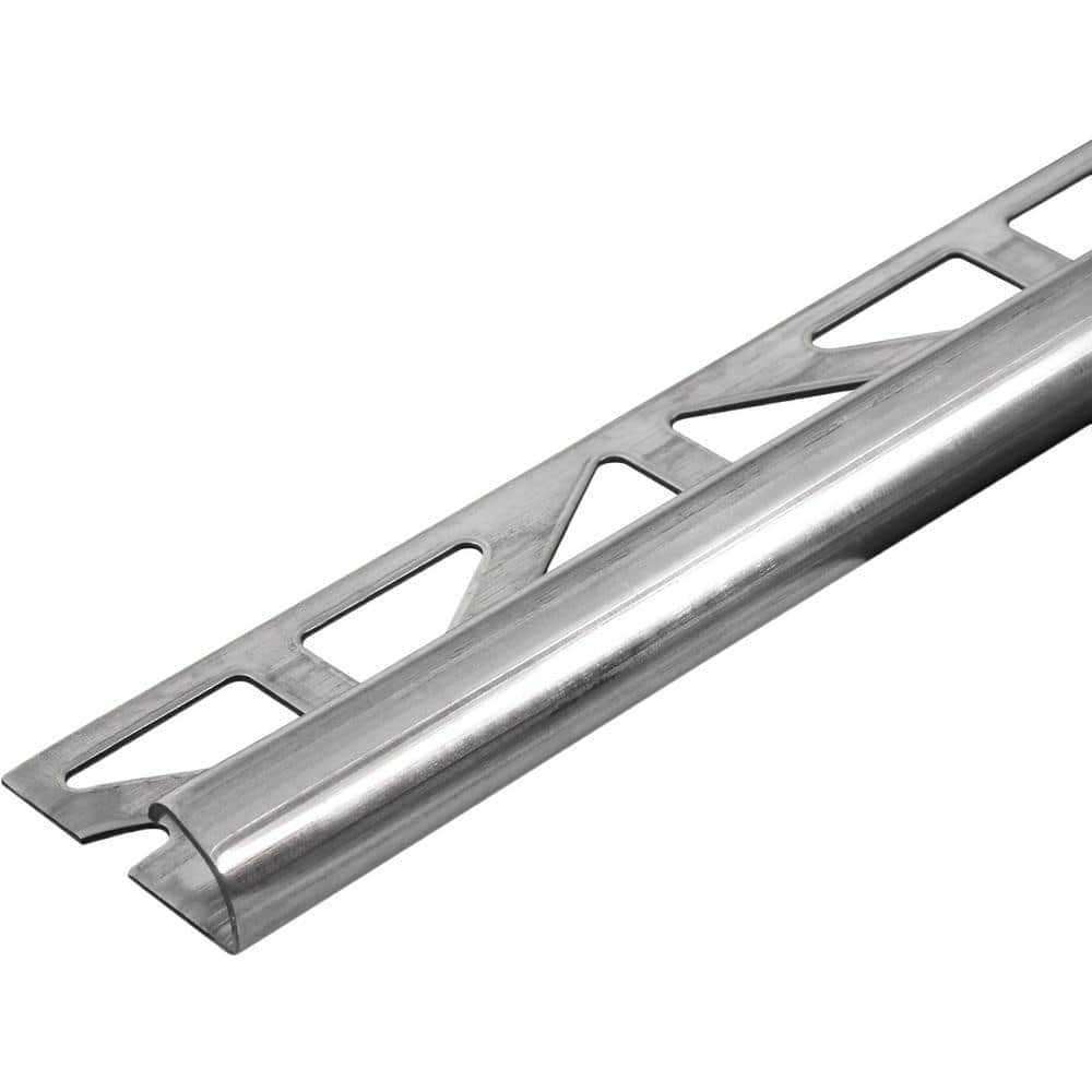 DURONDELL 0.375 in. D x 98.5 in. W x 98.4 in. L Round Edge Stainless Steel Natural Molding and Transition Trim price history on PriceWatchPro