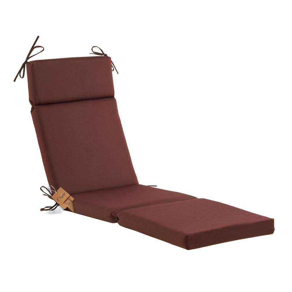 Outdoor Chaise Lounge Tufted Cushion with Ties,Replacement Wicker Chair Cu