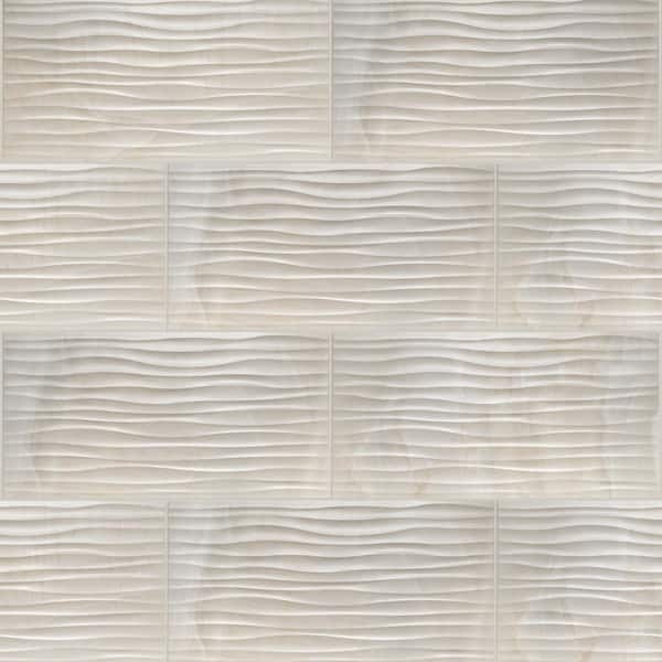 Merola Tile Deco Dubai Pearl 12-1/2 in. x 24-1/2 in. Porcelain Wall Tile (10.7 sq. ft./Case)