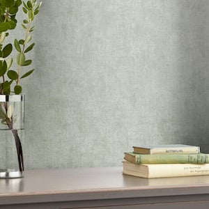 Plain Sage Leaf Removable Non-Woven Paper Wallpaper