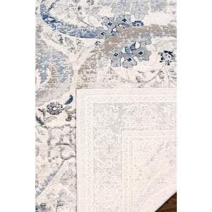 Fantasia Ivory/Beige 4 ft. x 6 ft. Abstract Area Rug