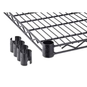 48 in. W x 18 in. D Individual Black Steel Wire Shelf