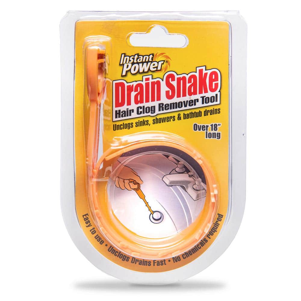 Instant Power Drain Snake Hair Clog Remover Tool 2301 - The Home Depot