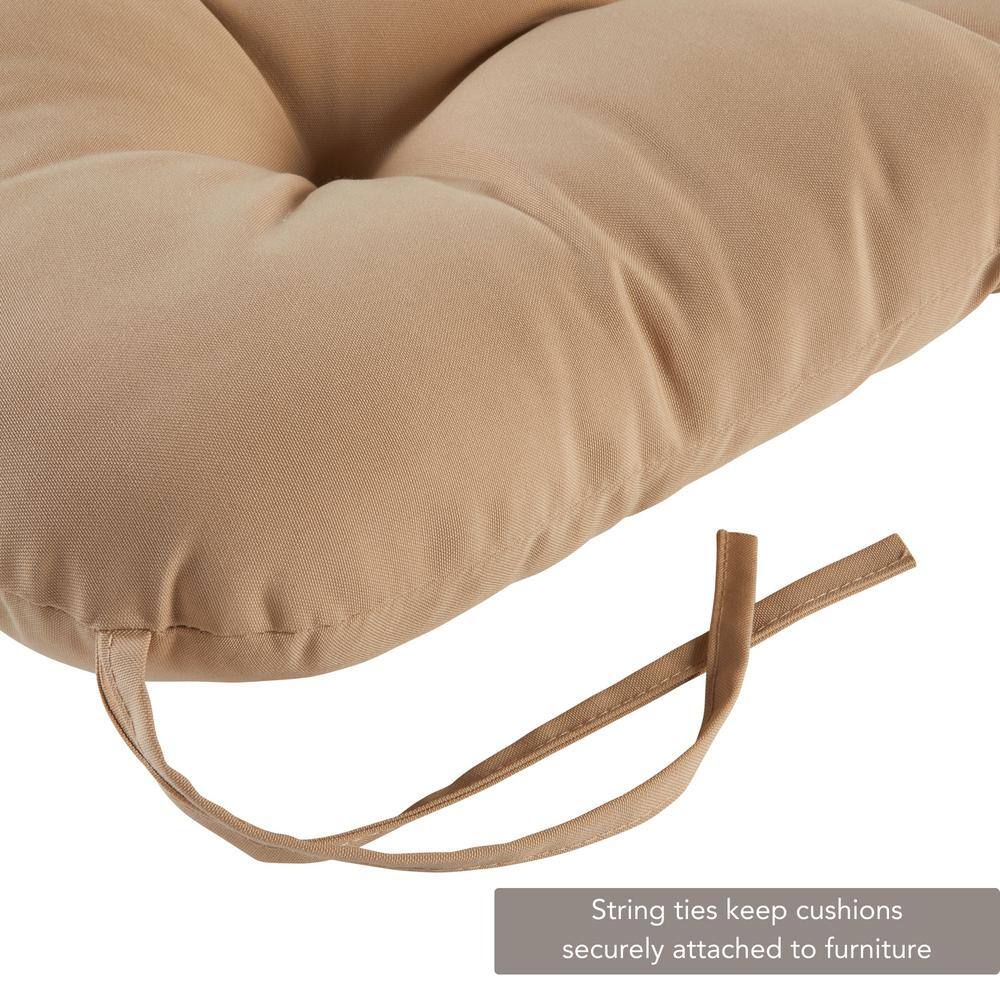Stone Tufted Outdoor Chair Cushions Set of 2