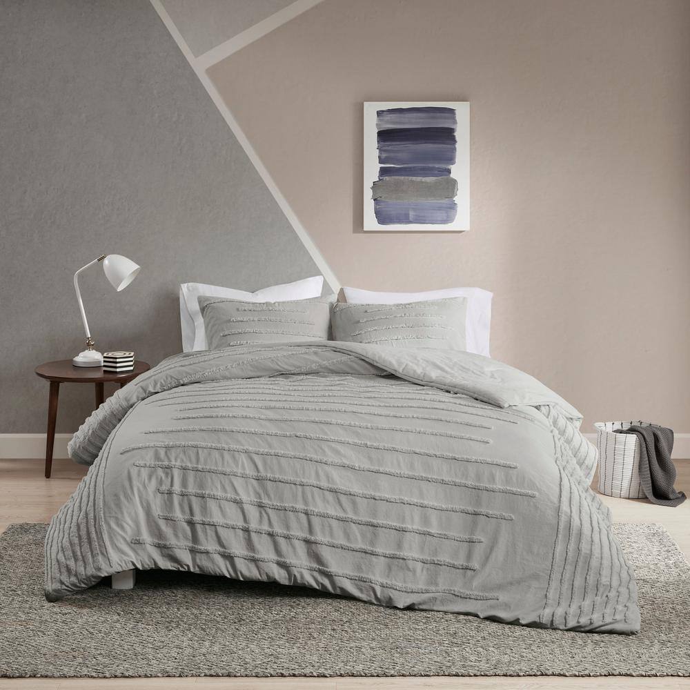 Reviews for Urban Habitat Camden 3Piece Grey Full/Queen Cotton