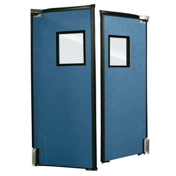 Aleco ImpacDor RD-175 1-3/4 in. x 96 in. x 96 in. Royal Blue Impact Door