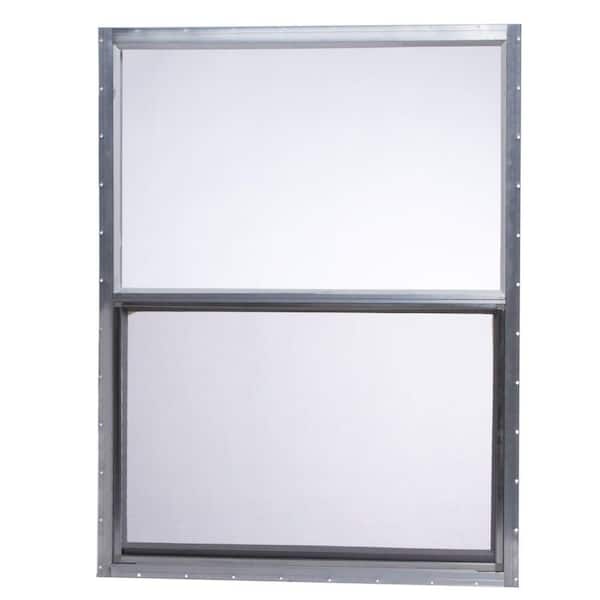 TAFCO WINDOWS 30 in. x 40 in. Mobile Home Single Hung Aluminum Window - Silver
