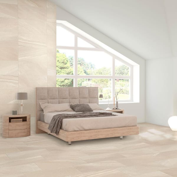 Seville Beige Matte 3.75 in. x 12 in. Porcelain Floor and Wall Tile (6.25 sq. ft./Case)