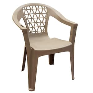 Penza Mushroom Stack Resin Plastic Outdoor Dining Chair