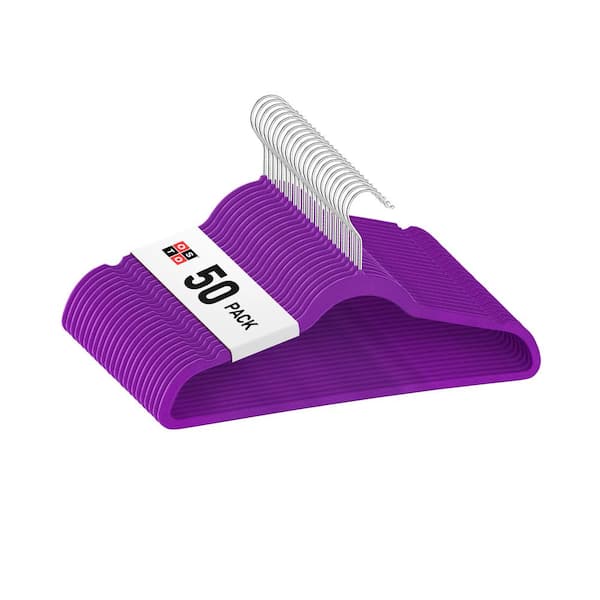OSTO Purple Velvet Hangers 50-Pack