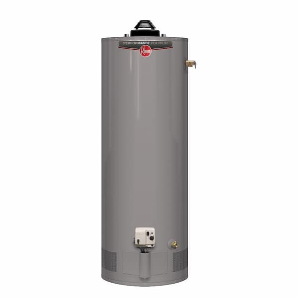 Rheem Performance Platinum 50 Gal. Tall 40,000 BTU Powered Damper Natural Gas Water Heater with 12-Year Warranty