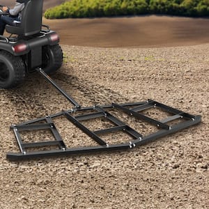 Driveway Drag 81.49 in. Width Tow Behind Drag Harrow, Q235 Steel Driveway Grader with Adjustable Bars