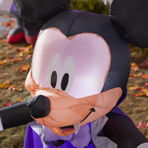 Disney - 3.5 ft. Mickey Mouse in Vampire Costume Halloween Inflatable