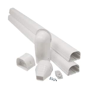 3. 5 in. x 8 ft. Mini Split Lineset Cover Kit White