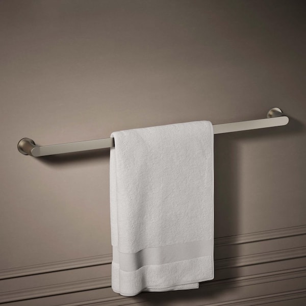Avid 30 in. Wall Mounted Towel Bar in Vibrant Brushed Nickel