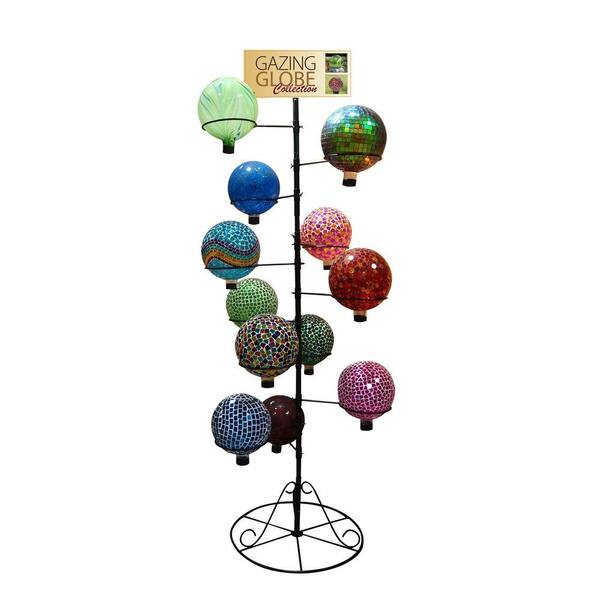Alpine Corporation 10 in. D Globe Stand - Fits 12-Pieces