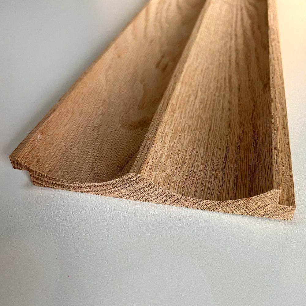 Unfinished Solid Red Oak Shiplap Wall Paneling, 6 ft
