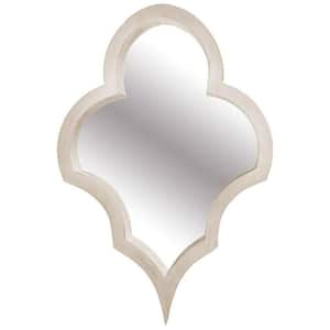 23.25 in. W x 34.25 in. H Wood White Wood Decorative Mirror