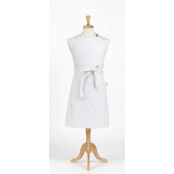 ASD Living Durable Denim Adult Butcher Apron, White