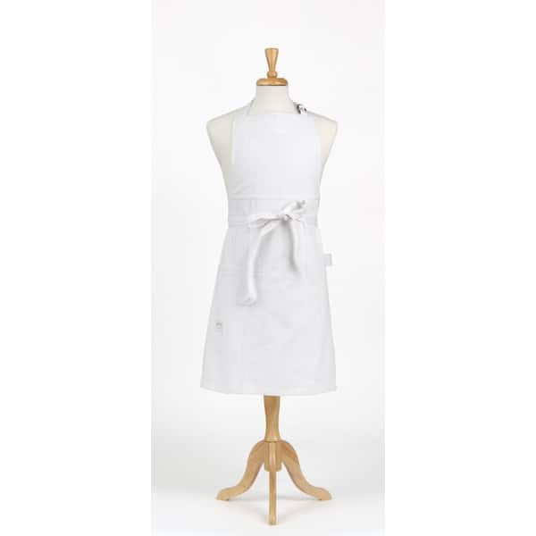 ASD Living Durable Denim Adult Butcher Apron, White 01-225 - The Home Depot