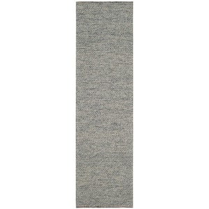 Natura Camel/Gray 2 ft. x 12 ft. Geometric Runner Rug