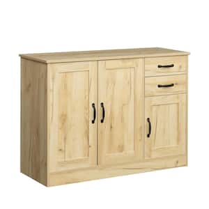 Oak Entryway Sideboard Storage Cabinet with 2-Drawers and 2 Doors