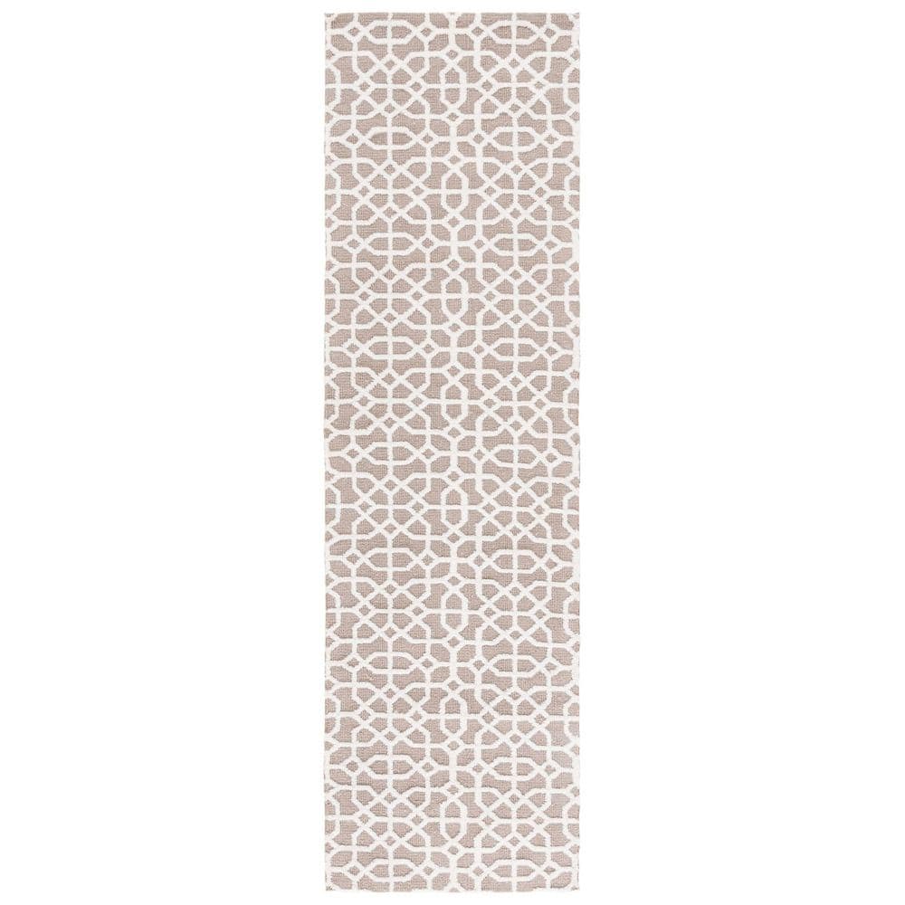 Audrey 2 ft. x 8 ft. Taupe/Ivory Classic Textured Runner Rug price history on PriceWatchPro