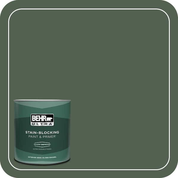 BEHR ULTRA 1 qt. #ECC-11-3 Whispering Oaks Extra Durable Semi-Gloss Enamel Interior Paint & Primer