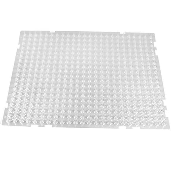 10-Pack Cat Deterrent Spikes Mat, 13 x 16 in. Indoor/Outdoor Pet Repellent Fence, Humane and Safe (Transparent)