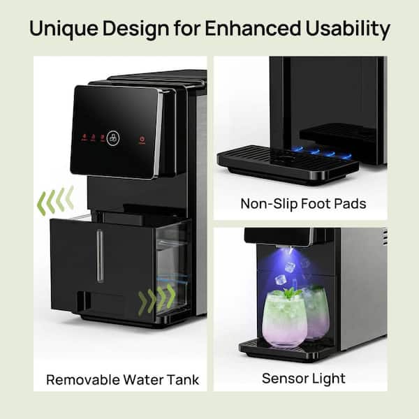 SIMZLIFE 7 in. 33 lb. Nugget ice Countertop Portable Ice Maker in