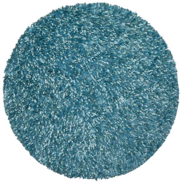 Aqua 5 ft. x 5 ft. Round Area Rug SS5006R The Home Depot