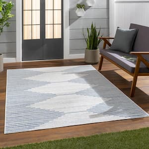 Peroti White 7 ft. 10 in. Square Indoor/Outdoor Area Rug
