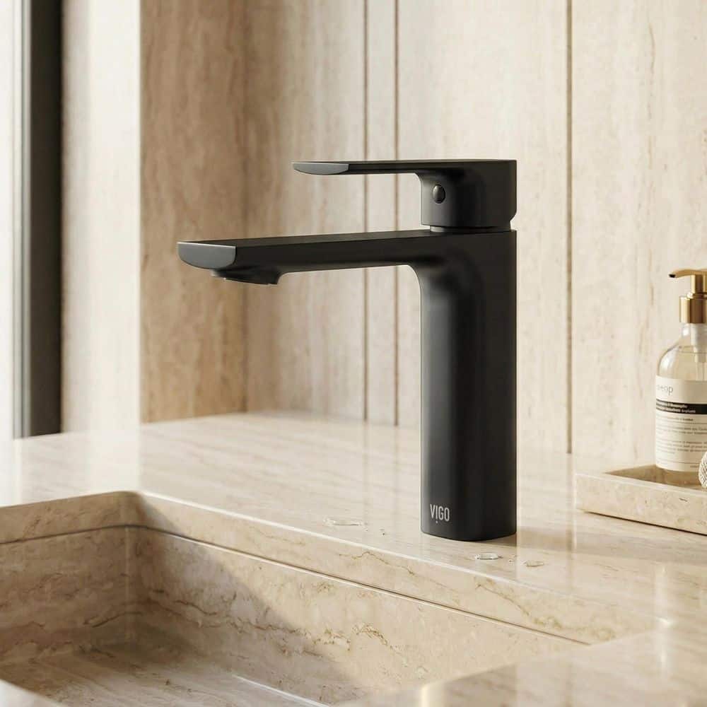 なつめ様ノクターナル　ヴィジランシア　セット　ジパング　ダブルブラック　mowl VIGO Davidson Single Handle Single-Hole Bathroom Faucet in Matte