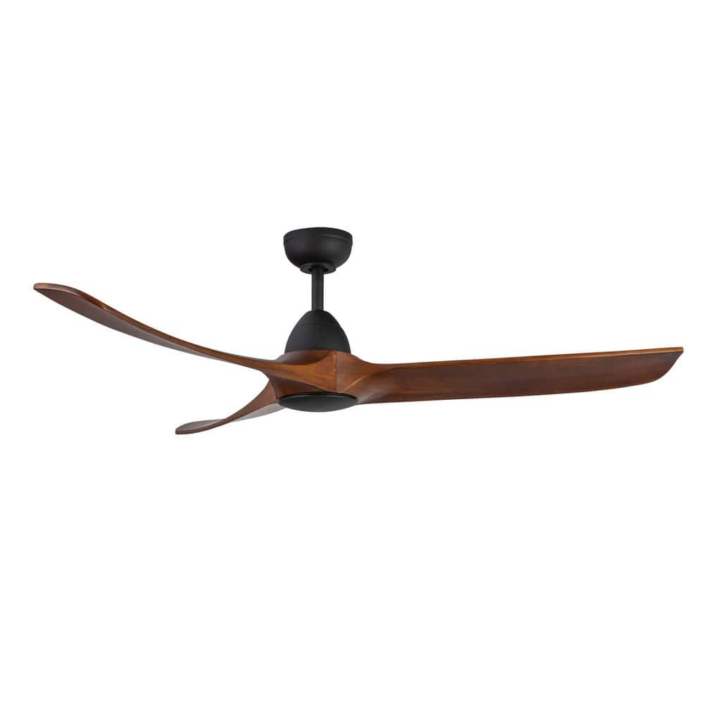 Baylor 60 in. Matte Black/Dark Walnut Ceiling Fan price history on PriceWatchPro