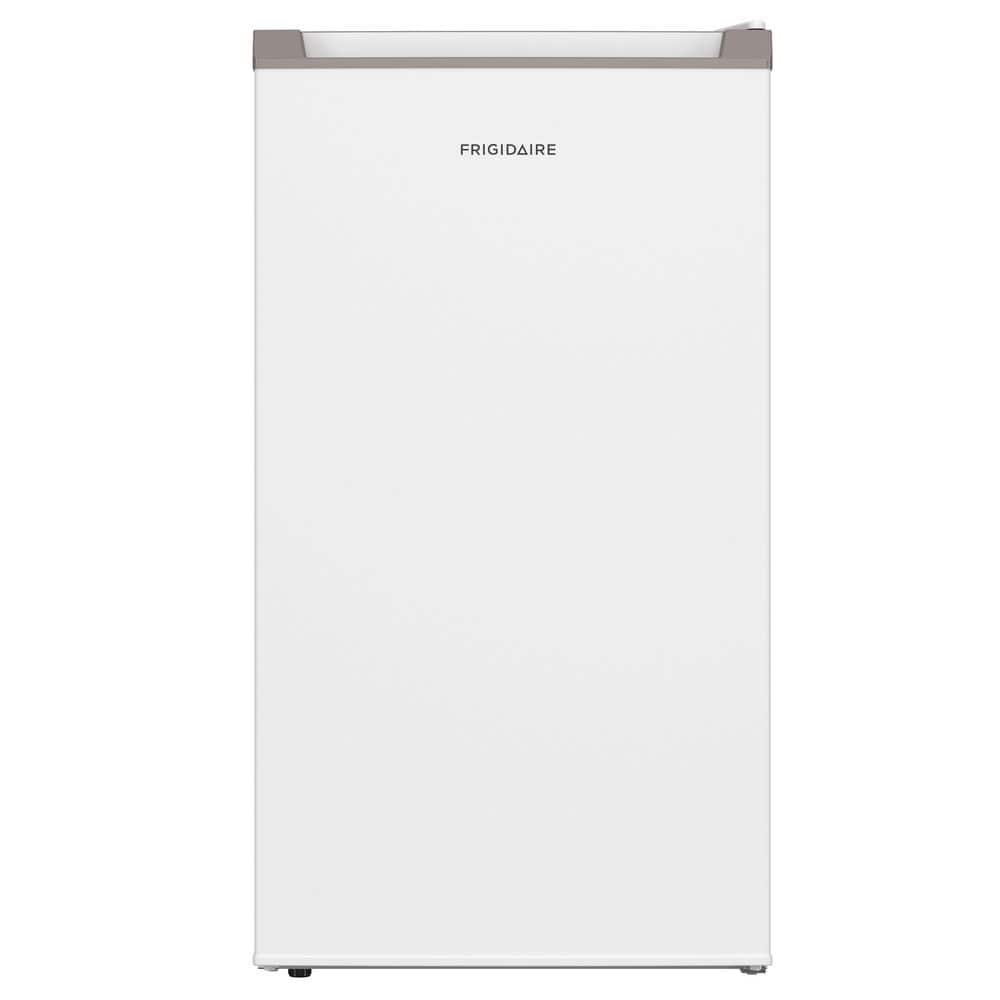 3.2 cu. ft. Sleek Mini Refrigerator in White with Recessed Handle and Reversible Door