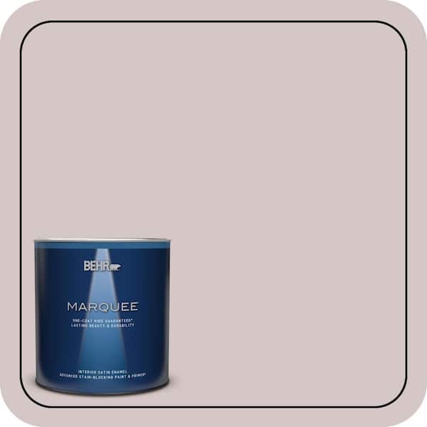 BEHR MARQUEE 1 qt. #730A-3 Lilac Tan Satin Enamel Interior Paint & Primer