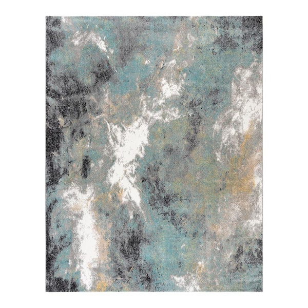 Gertmenian & Sons Ciaran Emil Multi-Colored 8 ft. x 10 ft. Abstract Indoor Area Rug