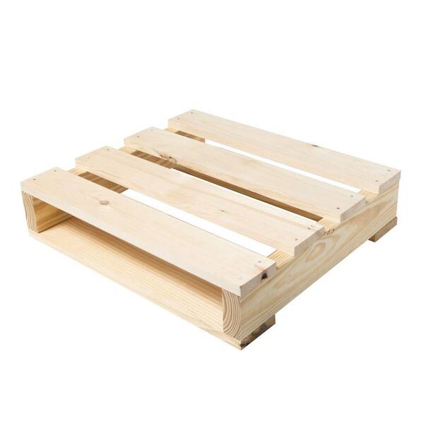Crates & Pallet 23 in. W x 20 in. D x 5 in. H Natural Pine Wood Quarter Pallet