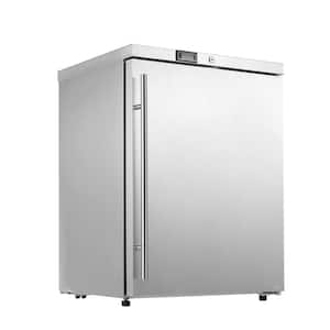 24 in. Single Zone Beverage & Wine Cooler in Stainless Steel, Under Counter, Catering Refrigertor, Auto-defrost