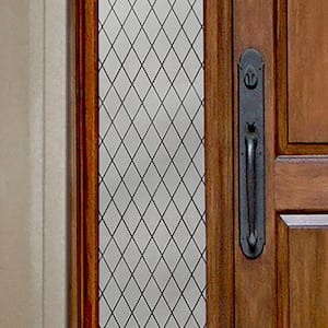 12 in. x 78 in. Frosted Lattice Privacy Control Sidelight Window Film