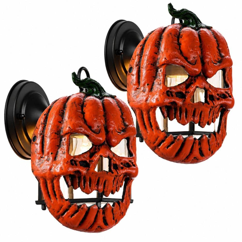 2-Pack Orange Halloween Skeleton Porch Light Covers Set for Outdoor Lamps, Front Doors and Garage Doors price history on PriceWatchPro