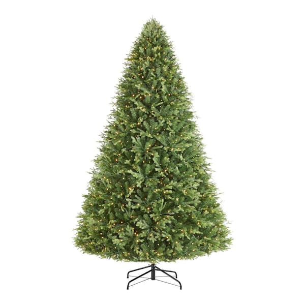 Home Decorators Collection 9 Ft Eastcastle Pre Lit Led Balsam Fir Artificial Christmas Tree With White Lights 21hd10013 The Home Depot