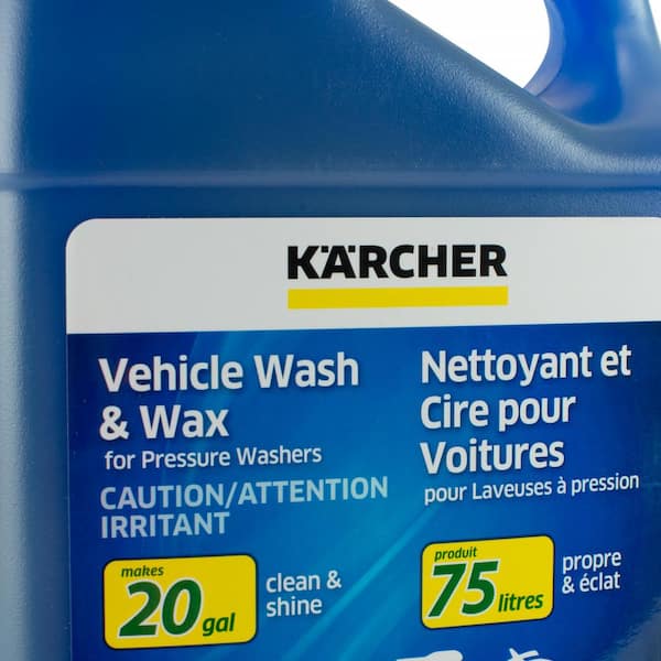 Karcher 1 Gal. Car Wash & Wax Pressure Washer Cleaning Detergent Soap  Concentrate 9.558-146.0 - The Home Depot